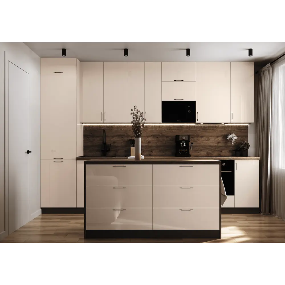 Фасад кухонного шкафа Аша 30x77 см KONSENSA ЛДСП цвет бежевый Аша бежевая STLM-2212389 - Вид №7