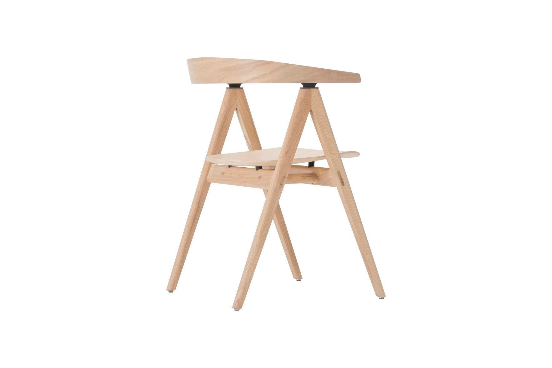 Дубовый стул с подлокотниками с открытой спинкой Gazzda Ava ARCH-00111958 - Вид №23