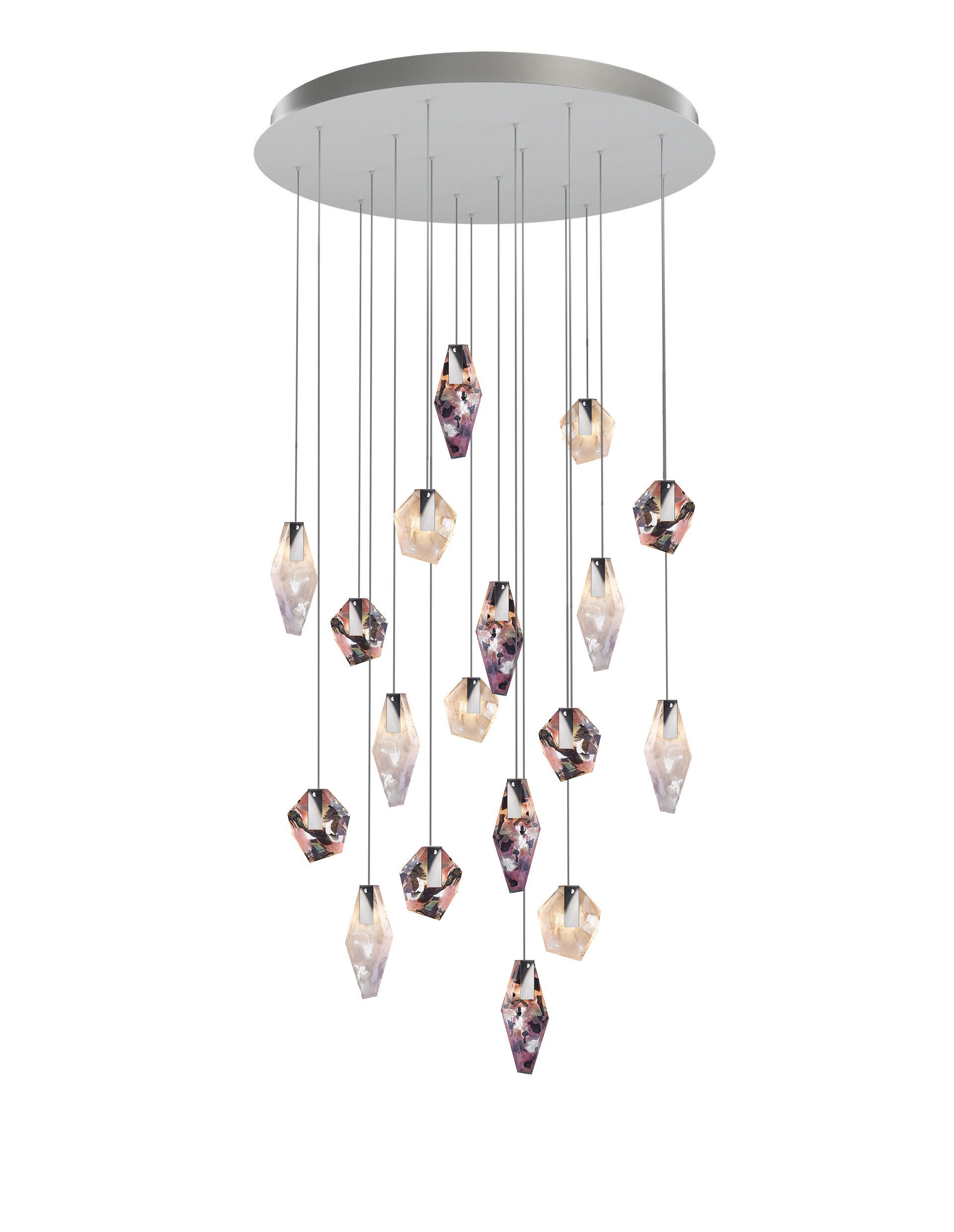 Стеклянная светодиодная люстра bomma Фрагменты ARCH-00002761 - Вид №5