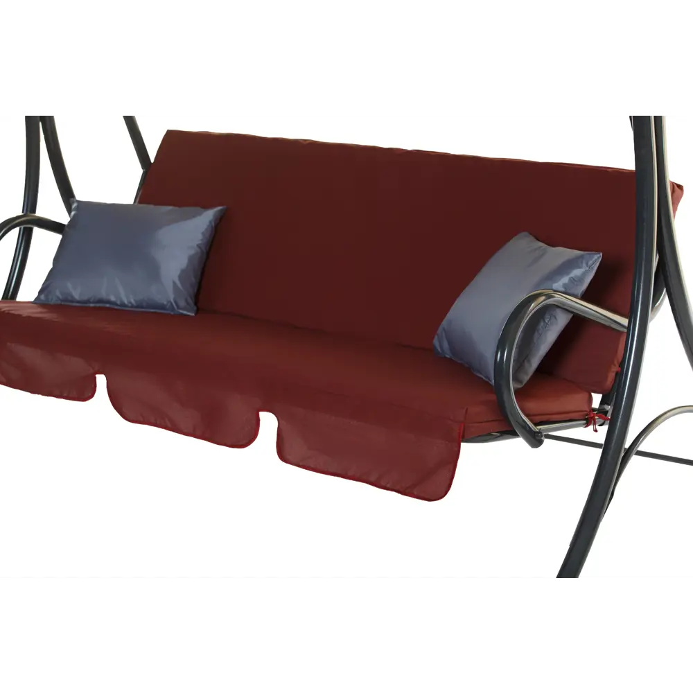 Качели садовые Мартинелла 2-х местные (до 180 кг) бордовый/серый Santreyd STLM-2155249 - Вид №1