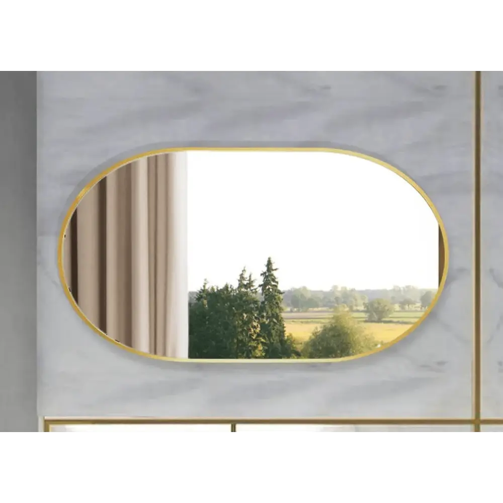 Зеркало декоративное Metal Lux овальное 40x90 см металл цвет золотистый 87480811 STLM-2127018 Santreyd - Вид №7