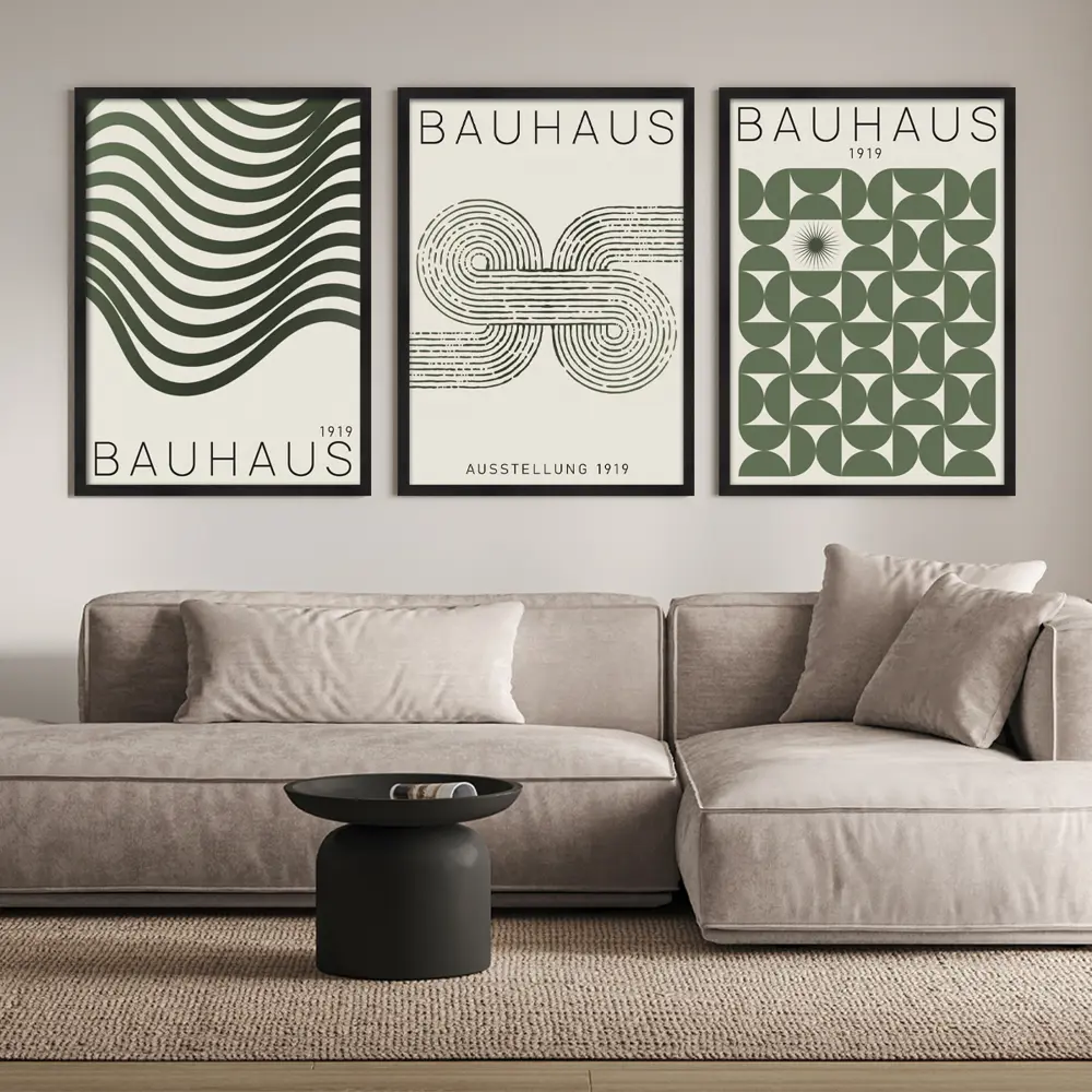 Картина с рамкой Postermarket Зеленая геометрия 50x70 см цвет зеленый STLM-2109635 - Вид №3