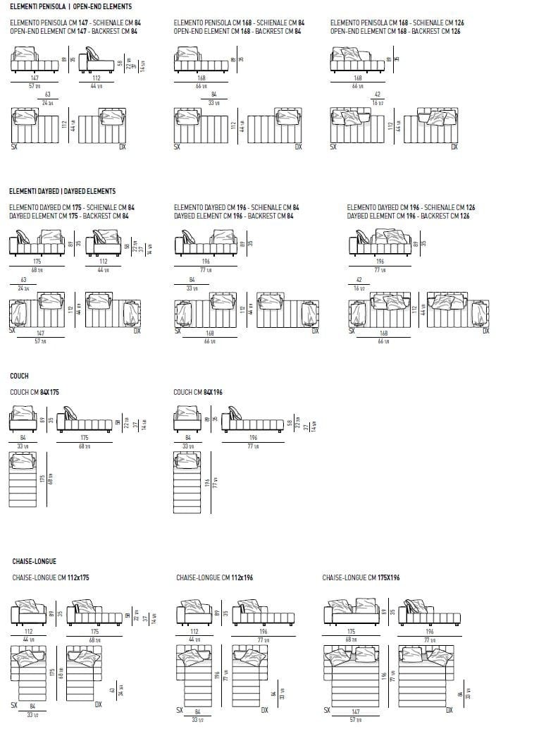 Ткань диван Minotti Freeman ARCH-00037099 - Вид №3