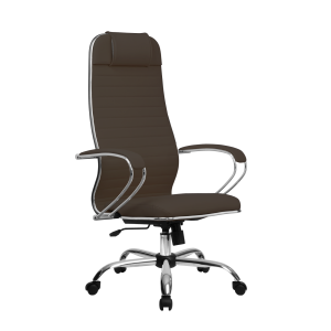 90709603 Офисное кресло 6.1 экокожа цвет темно-коричневый STLM-0348738 МЕТТА