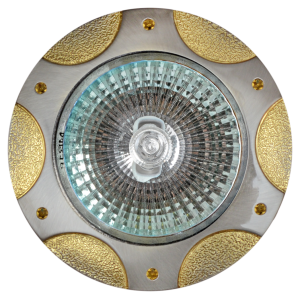 90646804 Светильник точечный встраиваемый FT 186 Лота под отверстие 75 мм 4 м² цвет золото/никель STLM-0321937 DE FRAN