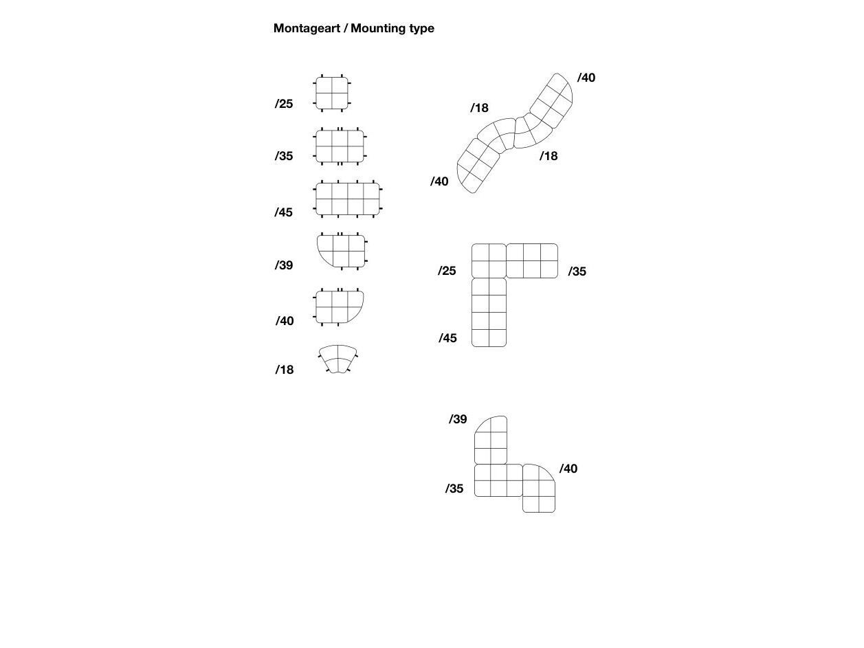 Ткань диван de Sede DS-909 FLOW ARCH-00019832 - Вид №10