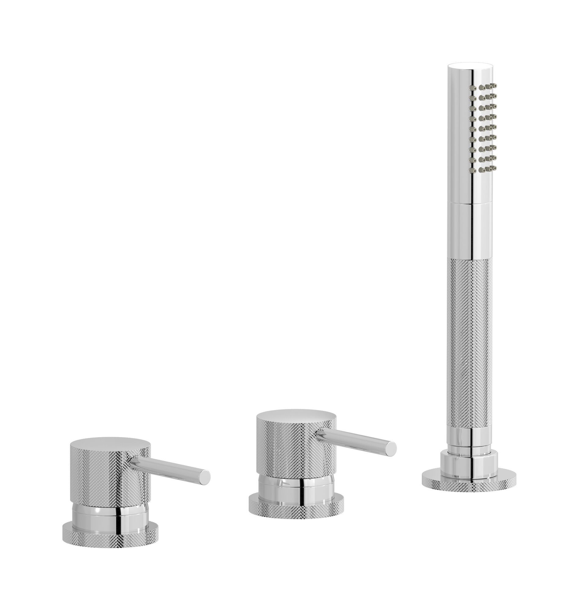 Однорычажный смеситель для ванны с 3 отверстиями и ручным душем IB промышленность ARCH-00145662 - Вид №1