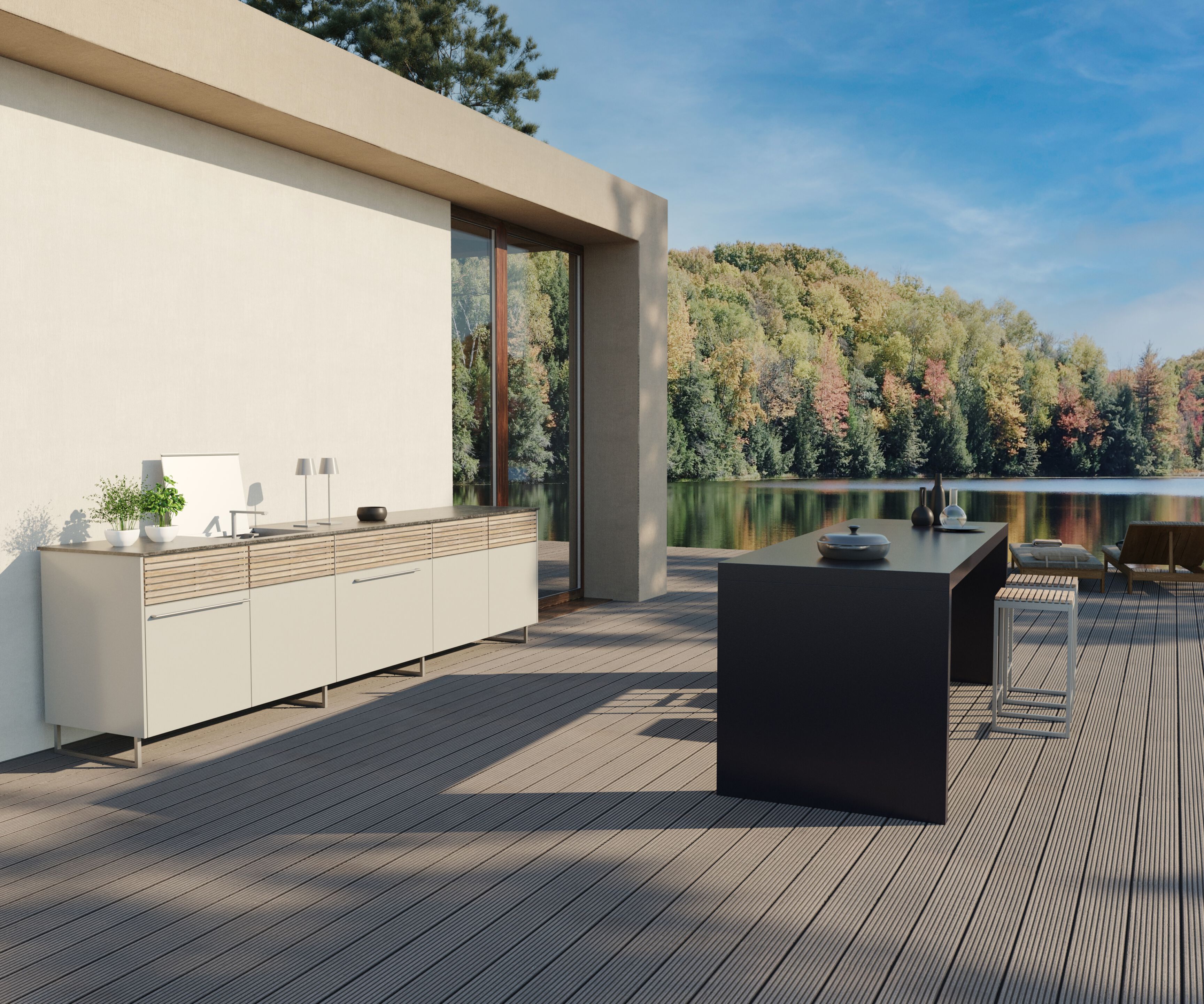 Кухня на открытом воздухе CUBIC OUTDOOR LIVING KITCHEN IN A TABLE ARCH-00073882