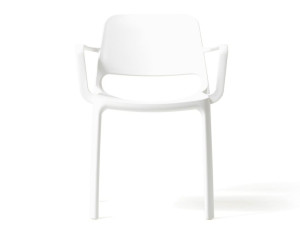 Полипропиленовый садовый стул с подлокотниками