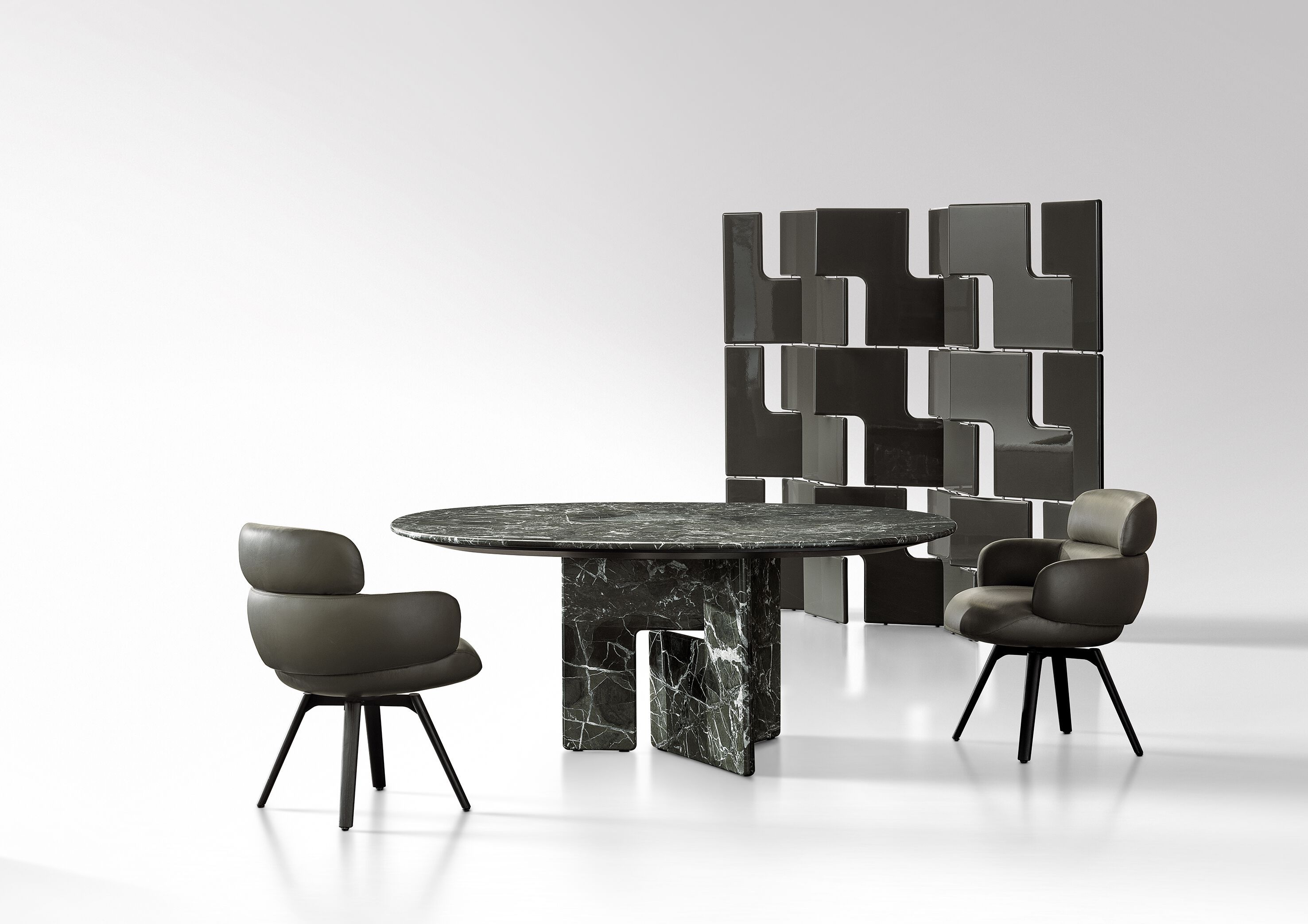 Круглый мраморный стол Minotti NICO ARCH-00080220 - Вид №1