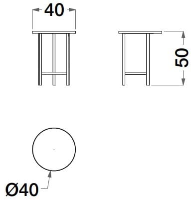Высокий журнальный столик из мрамора и металла CPRN HOMOOD Шестое чувство ARCH-00024458 - Вид №2
