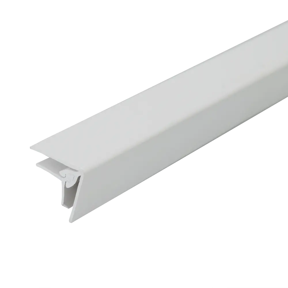 Соединительный профиль KREAFORTA ПВХ белый 20x2700 мм для панелей 4 мм STLM-2160177