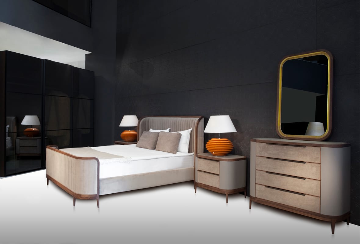 Спальня из дерева и кожи Mobi ARCH-00073556 - Вид №2