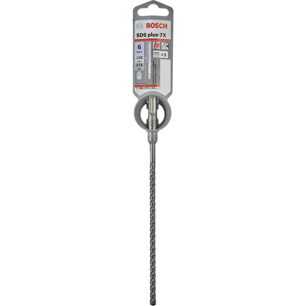 Бур по бетону SDS-plus 7X Bosch 6x150x215 мм BOSCH PROFESSIONAL STLM-2023160 - Вид №3