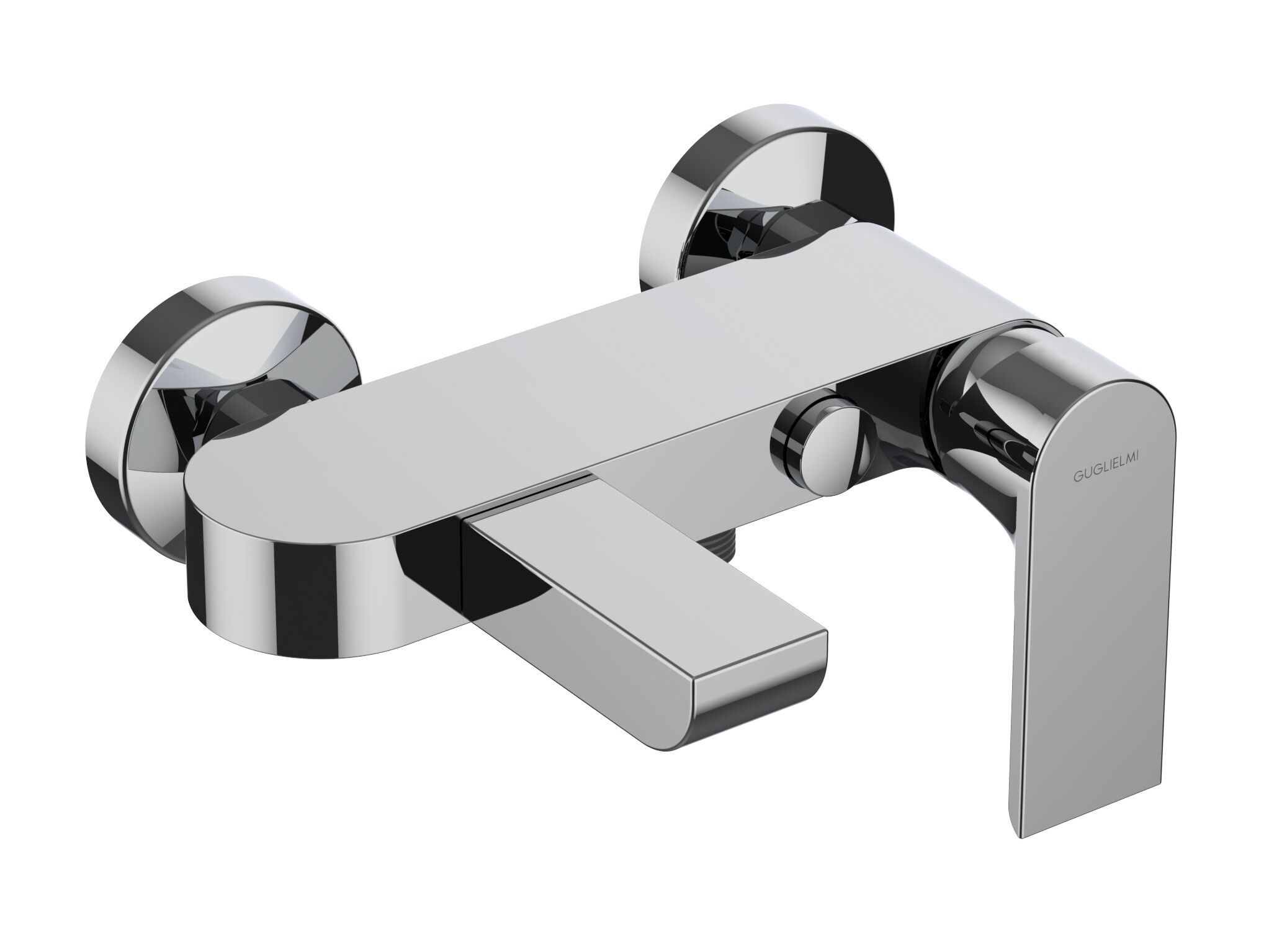 Настенный однорычажный смеситель для ванны с переключателем GUGLIELMI RUBINETTERIE Walser ARCH-00139916