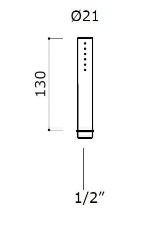 Смеситель для душа из нержавеющей стали с ручным душем MINA IVI ARCH-00065057 - Вид №5