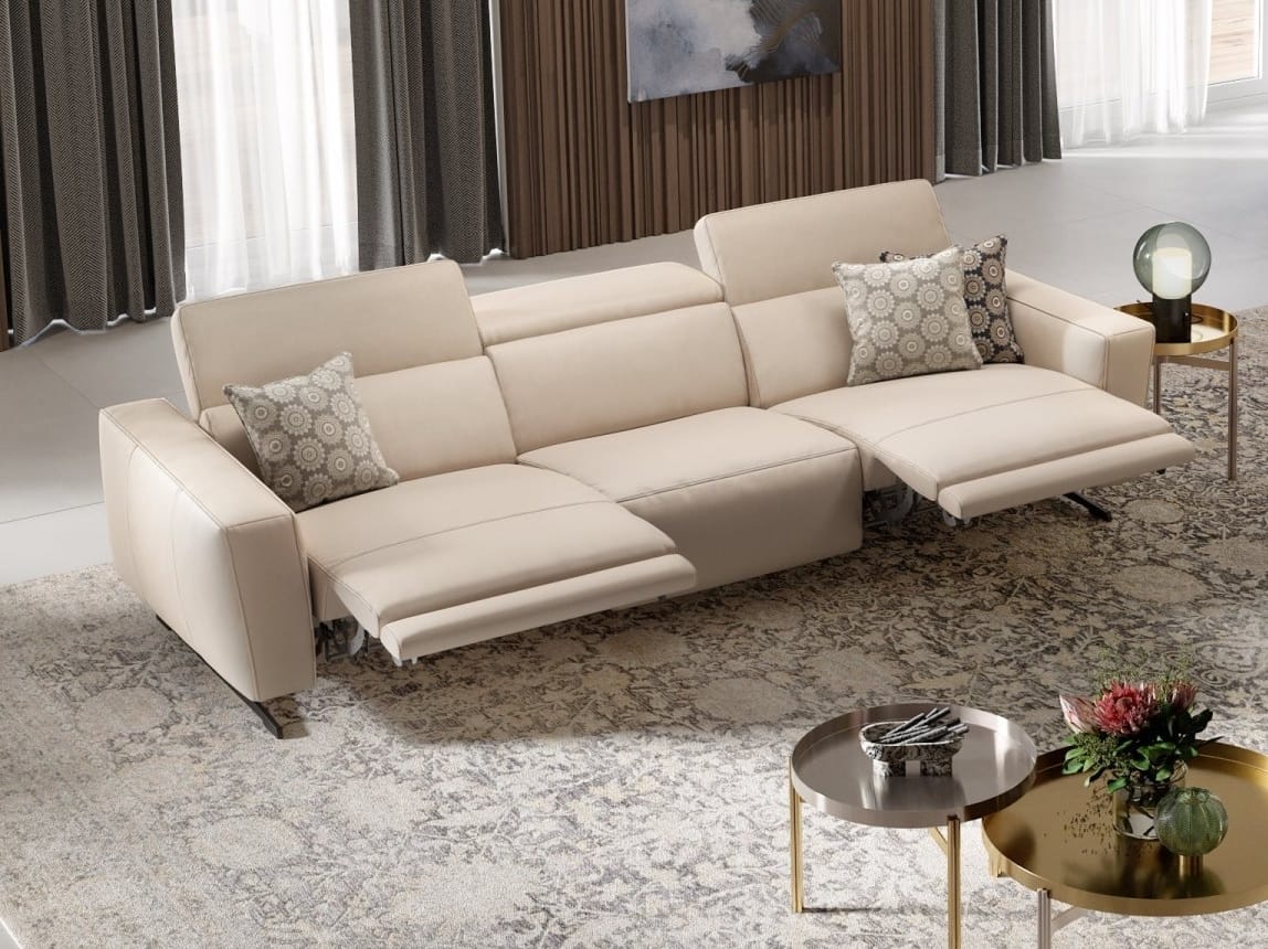 3-местный кожаный диван Sofanella ALESSO XXL ARCH-00098780 - Вид №2