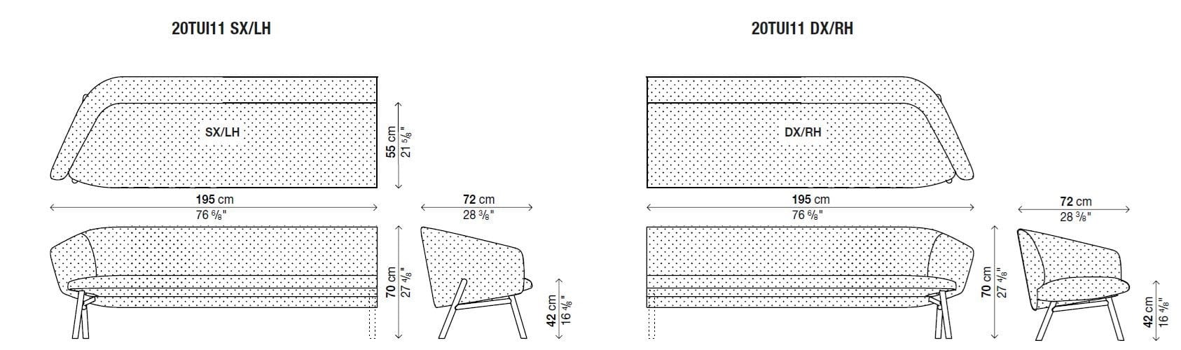 Модульный тканевый диван Kristalia TUILE SYSTEM ARCH-00007689 - Вид №3