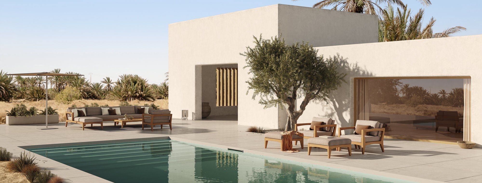 ТИК прямоугольный низкий садовый столик Royal Botania Zenhit lounge ARCH-00096954 - Вид №8