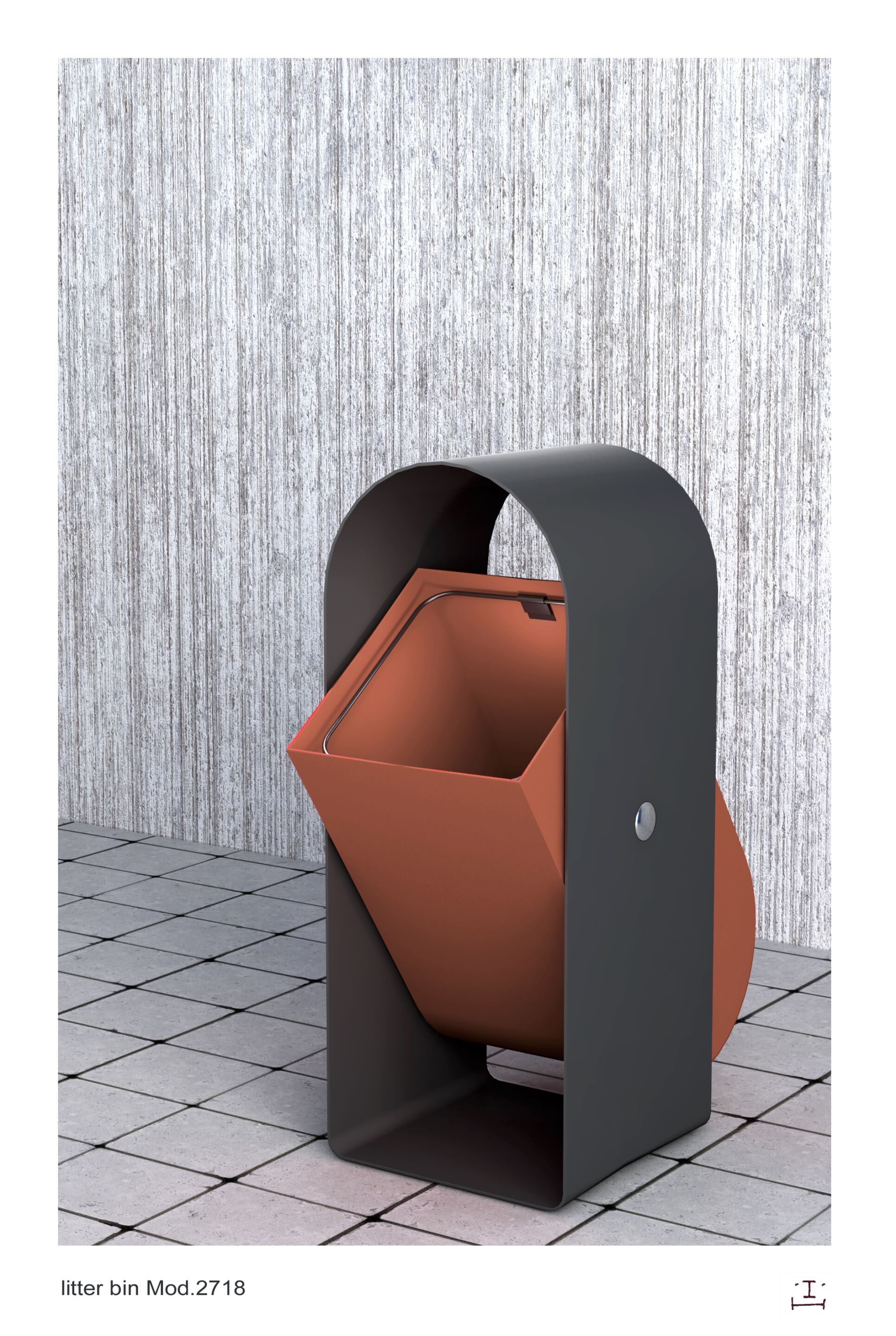 Наружные стойки для мусора из листового металла CITYSì COLLE ARCH-00065969 - Вид №1