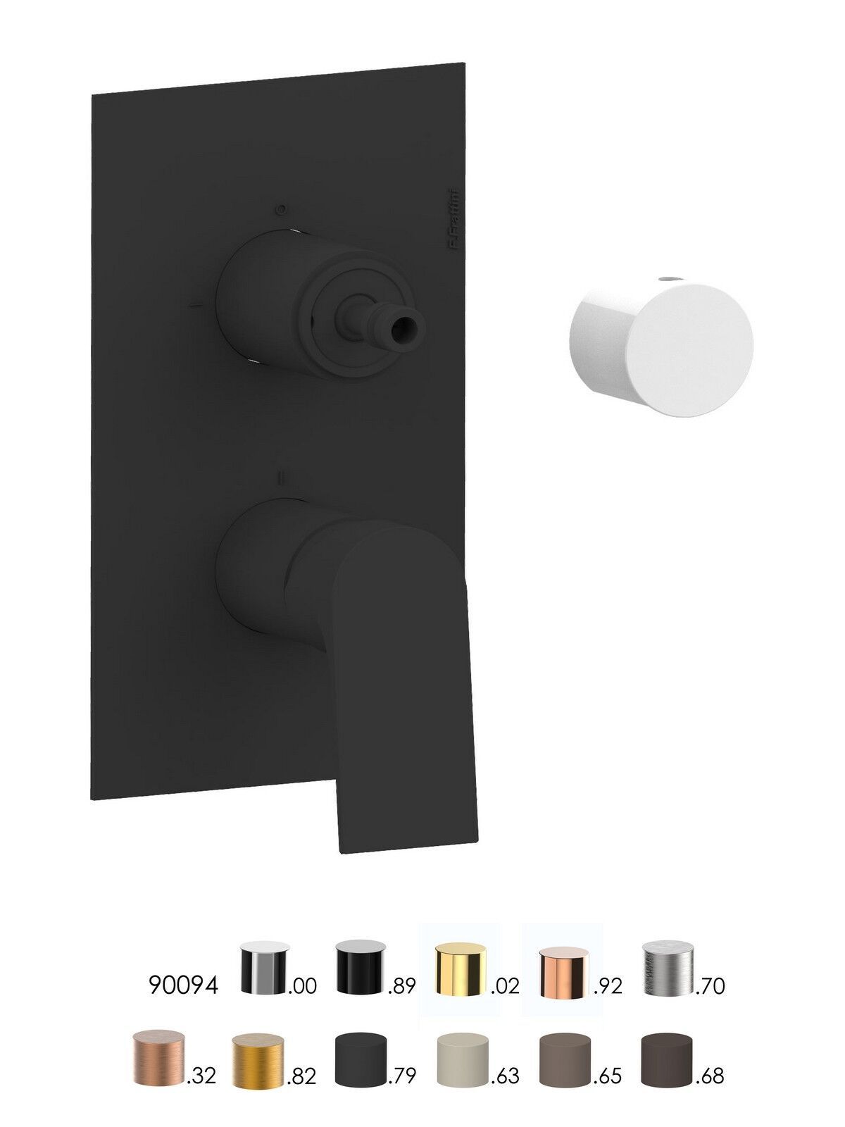 Однорычажный встраиваемый смеситель для душа с переключателем Rubinetterie Frattini Нарцисс ARCH-00057077 - Вид №4