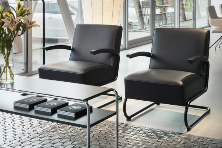 Низкий прямоугольный журнальный столик с журнальной стойкой THONET B 10 ARCH-00140878 - Вид №1