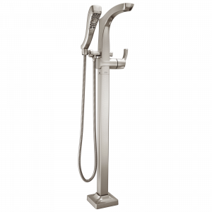 T4752-FL Напольная накладка для ванны с одной ручкой и ручным душем Delta Faucet Tesla Хром