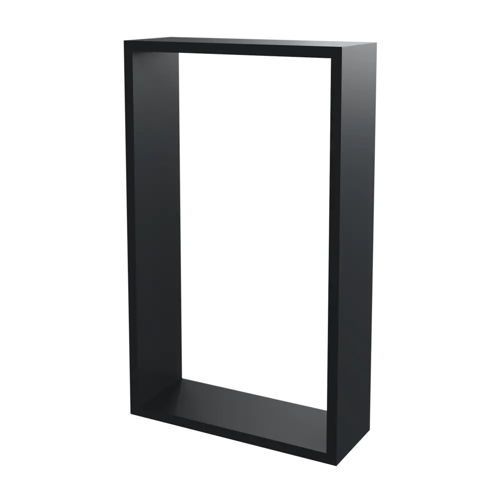 Полка настенная Spaceo 45x27 см/40x22 см МДФ цвет чёрный 2 шт STLM-2157978 - Вид №2