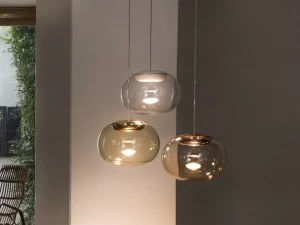 Stilnovo Светодиодная подвесная лампа из дутого стекла La mariée