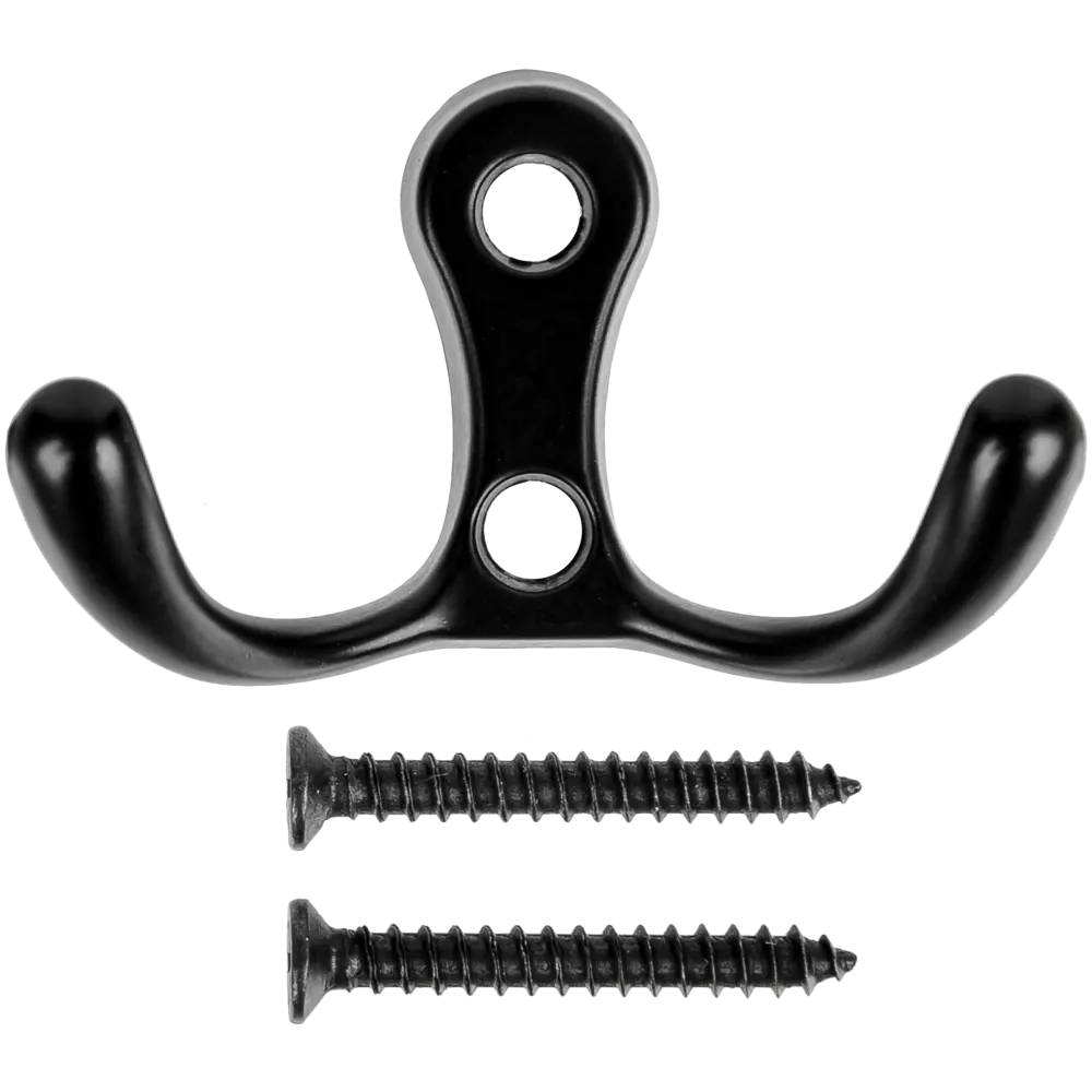 Крючок-вешалка Kerron KR0010, 55x30 мм, цвет чёрный STLM-2012215 - Вид №2