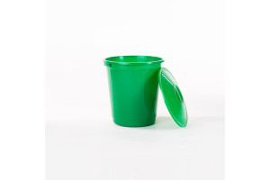 18810960 Пластиковый бак с крышкой, 60 л, зеленый ЭП 097624 Элластик-Пласт