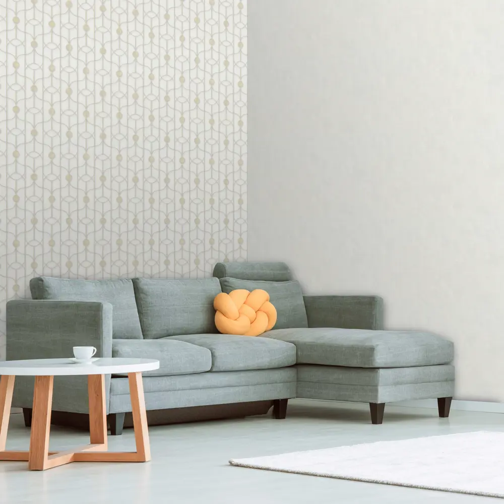 Обои флизелиновые Ornamy Coin бежевые 1.06 м OR8060-01 STLM-2071124 - Вид №3