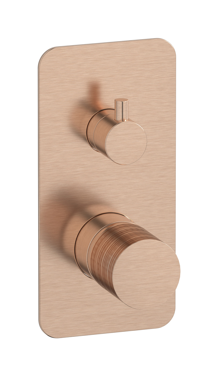 Внешние части встроенного в стену смесителя на 3 потребителя WE ARE IB vn207oo Brushed Rose Gold Vinile