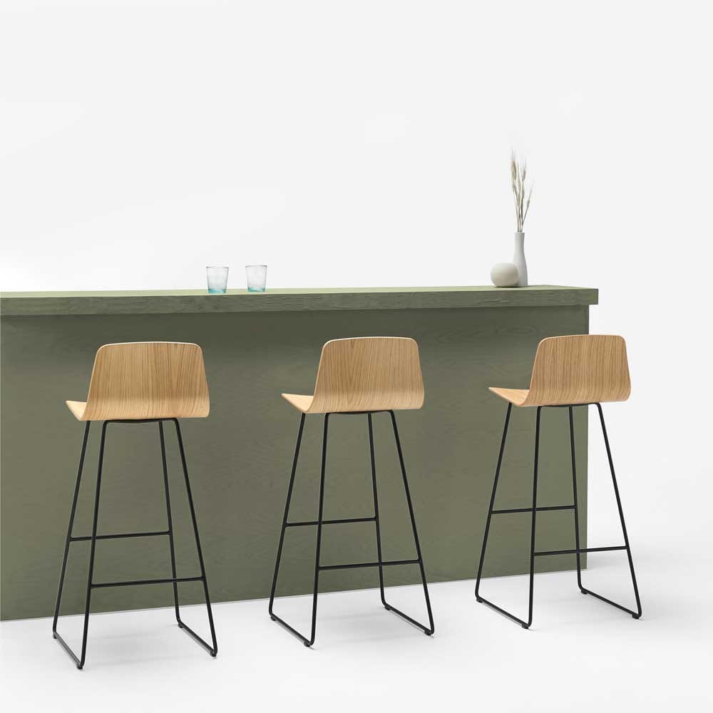 Дубовый табурет с подставкой для ног INCLASS Varya Wood ARCH-00056706 - Вид №1