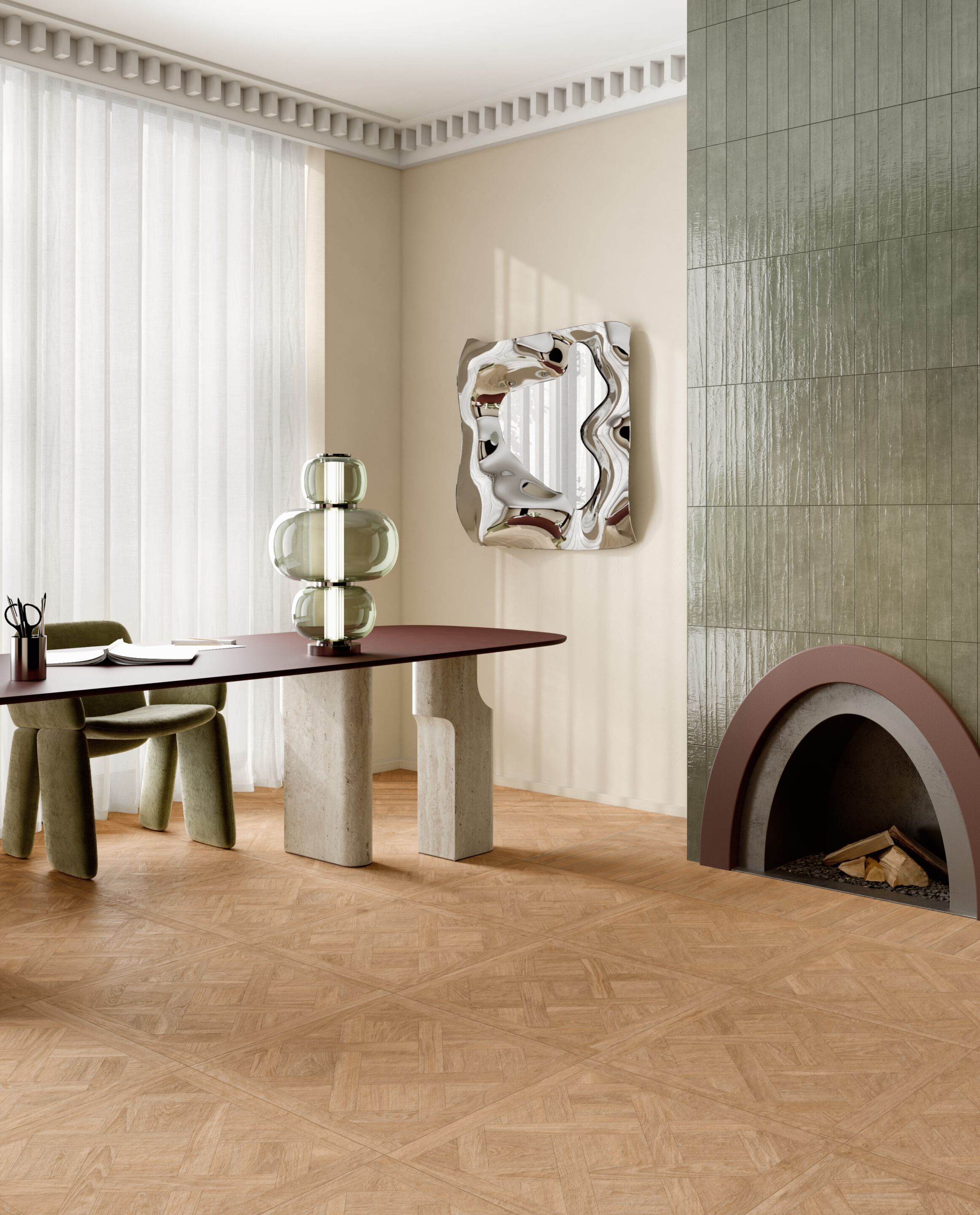 Пол / облицовка керамогранита под дерево Pastorelli PRIMITIVE ARCH-00111397 - Вид №12