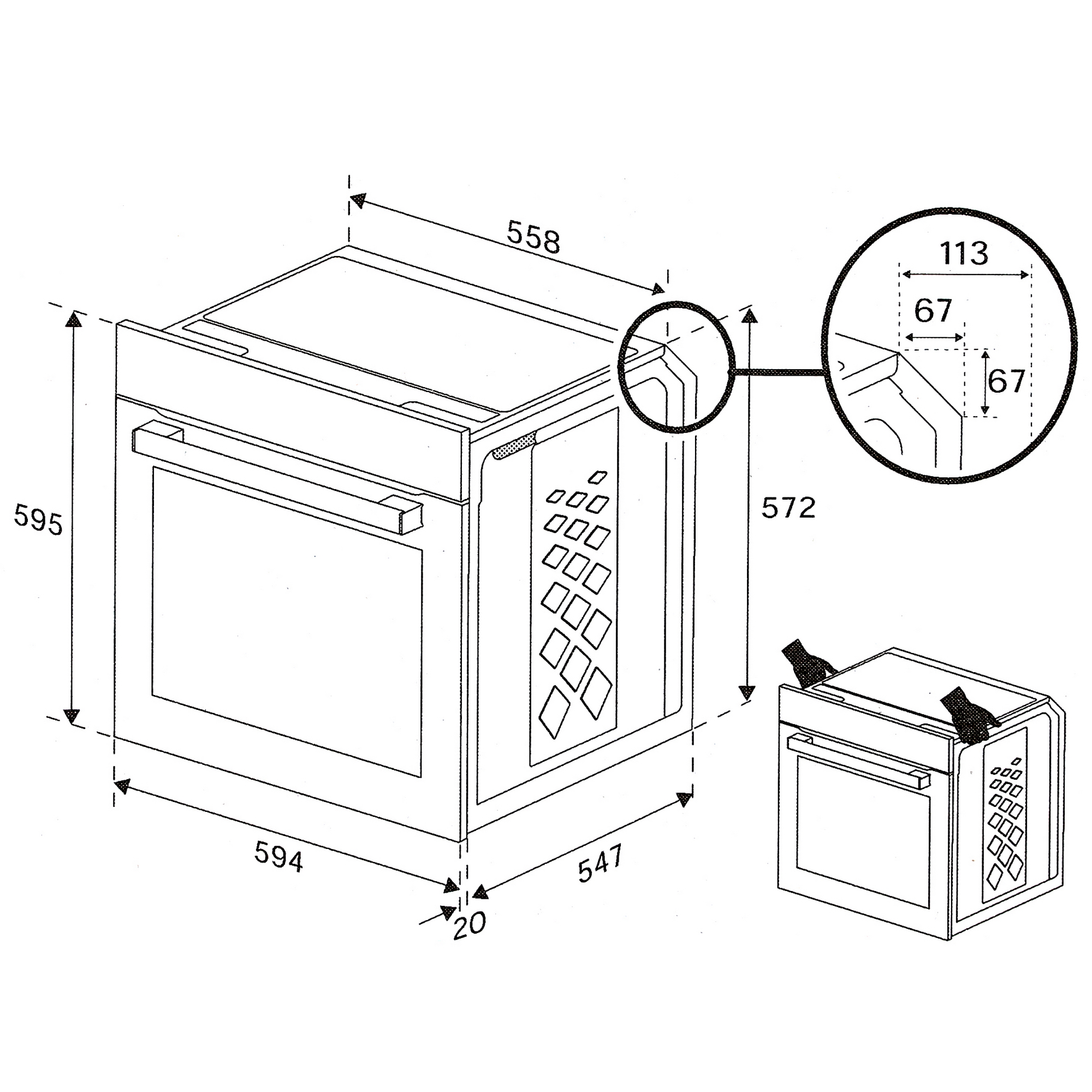 9075131 Электрический духовой шкаф Beko BBIM12301X серебристый STDN-0065953 - Вид №10