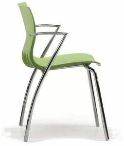TALIN Штабелируемый пластиковый стул с подлокотниками Webby