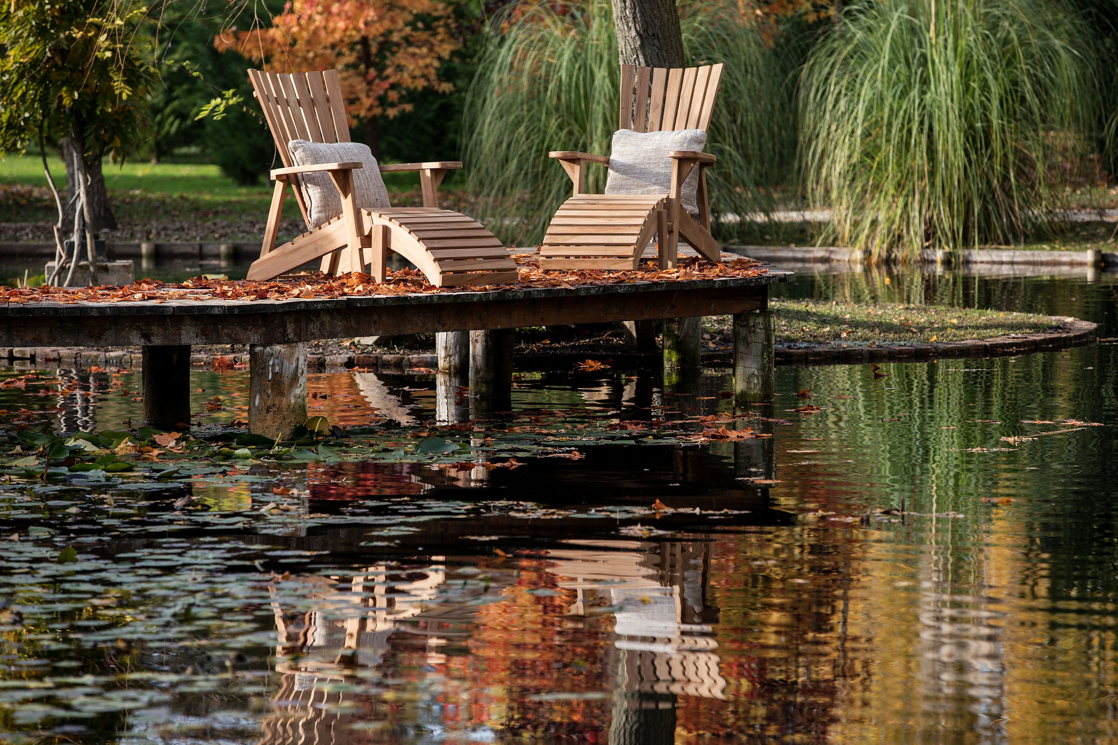 Стул для отдыха из тикового дерева с подлокотниками cbdesign Ady ARCH-00125624 - Вид №3