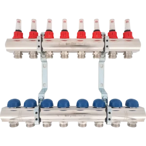 Коллекторная группа Uni-Fitt со встроенными расходомерами 1"х3/4" 8 выходов 440E4308
