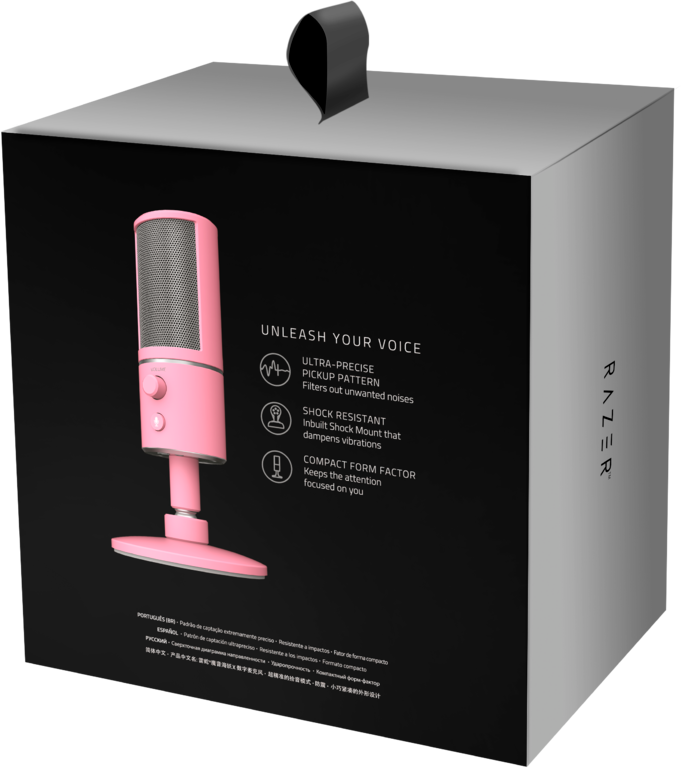 RZ19-02290300-R3M1 seiren x quartz - desktop cardioid condenser microphone - frml packaging Razer Santreyd  - Вид №3