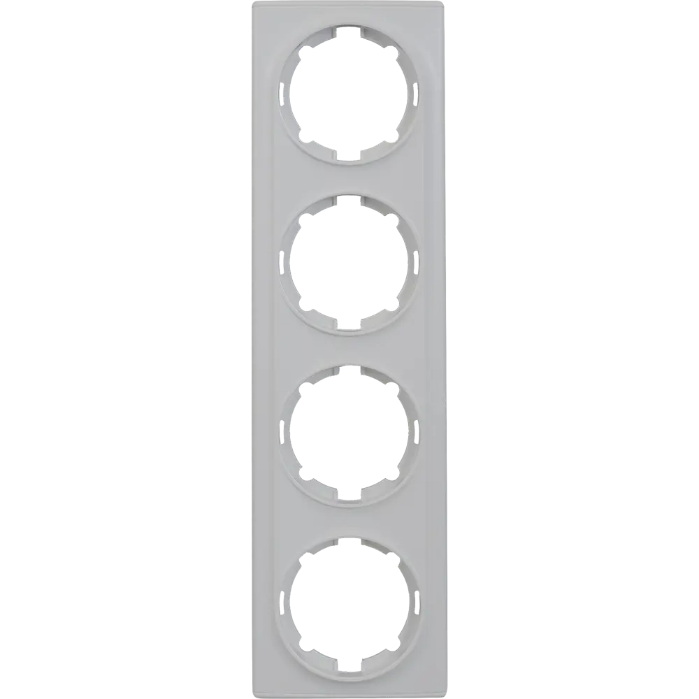 Рамка для розеток и выключателей Onekey Florence 4 поста, цвет белый ONEKEYELECTRO STLM-2021708