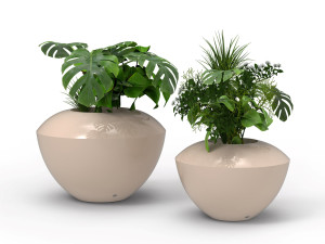 Круглая ваза из стекловолокна