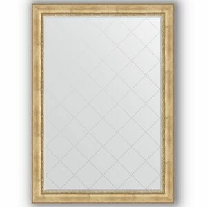BY 4514 Зеркало с гравировкой в багетной раме - состаренное серебро с орнаментом 120 mm EVOFORM Exclusive-G