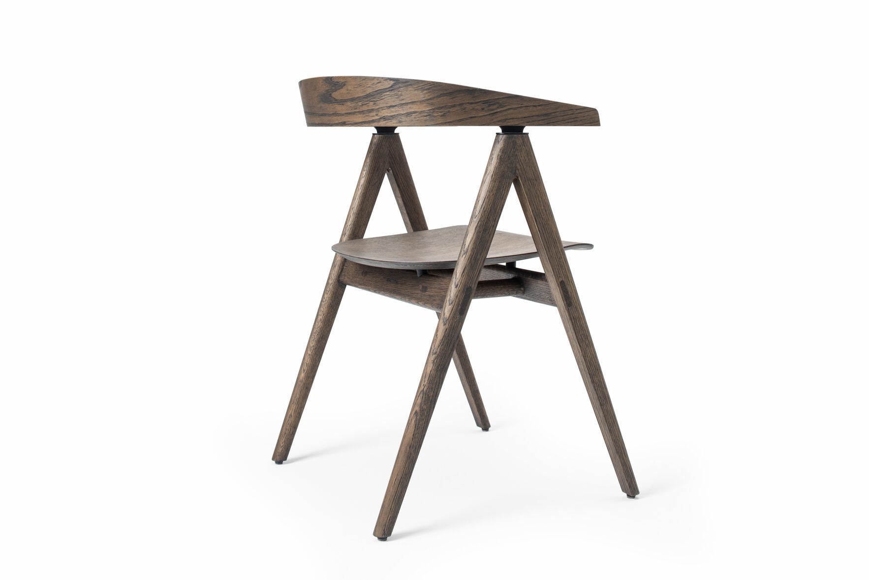 Дубовый стул с подлокотниками с открытой спинкой Gazzda Ava ARCH-00111958 - Вид №22