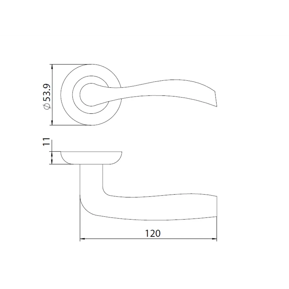 Дверные ручки EDSON для межкомнатных дверей в стиле никель 85168593 STLM-0059341 - Вид №4