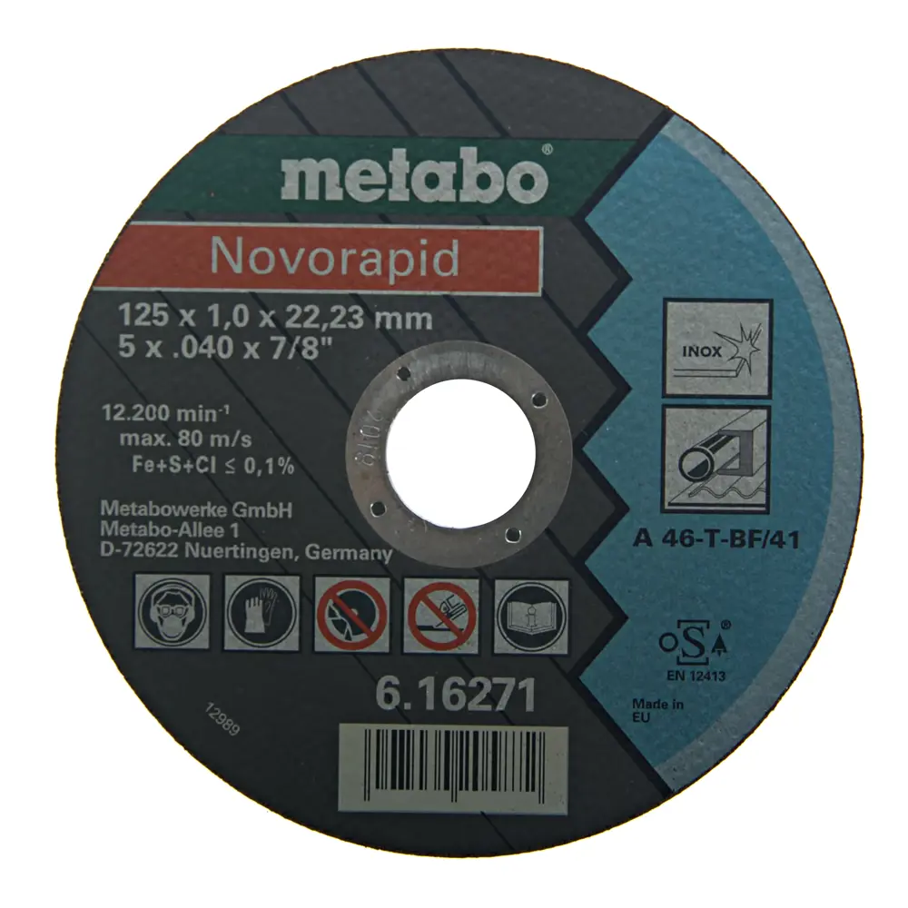 Круг отрезной по металлу Metabo, 125х1 мм STLM-2014568