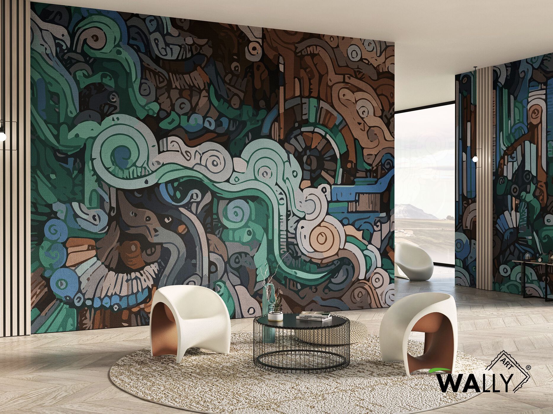 Моющиеся нетканые обои WALLYART BAUHAUS ARCH-00103922