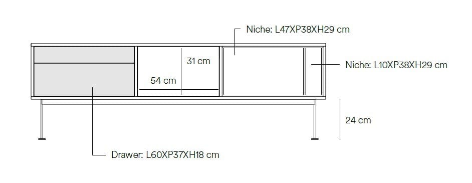 Шкаф для телевизора из шпона и МДФ TEULAT Yoko ARCH-00073295 - Вид №13