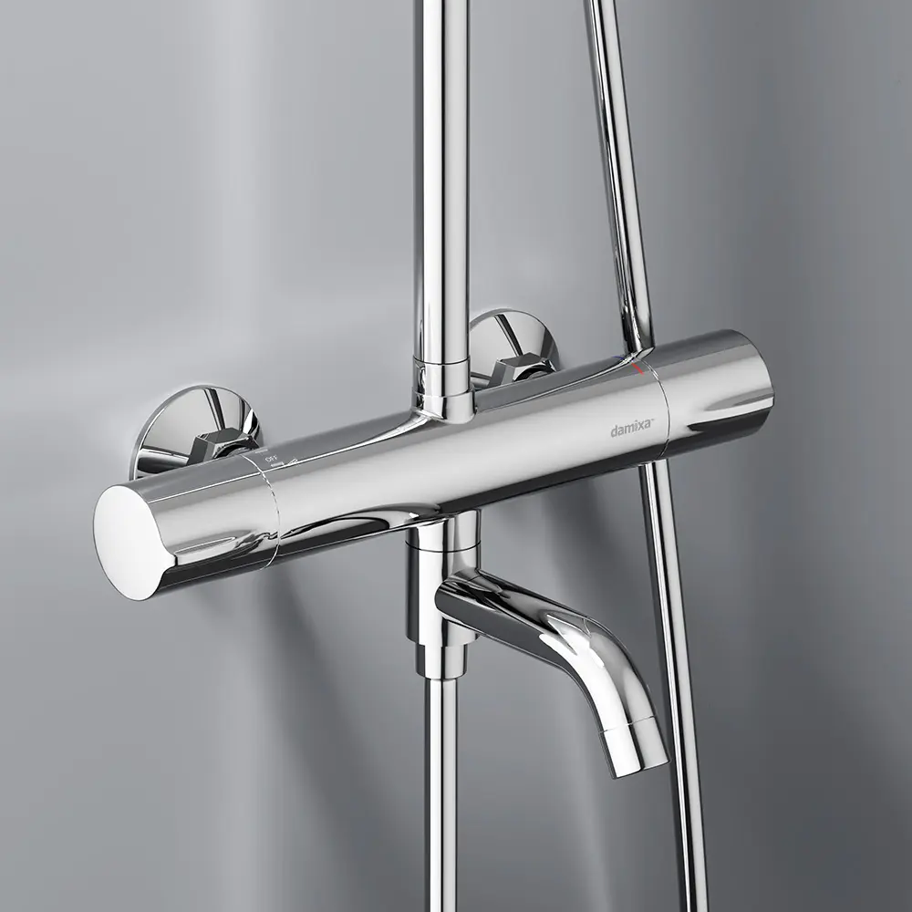 Душевая система Damixa Rowan 921381000LM с термостатом 2 режима цвет хром STLM-2036318 - Вид №6