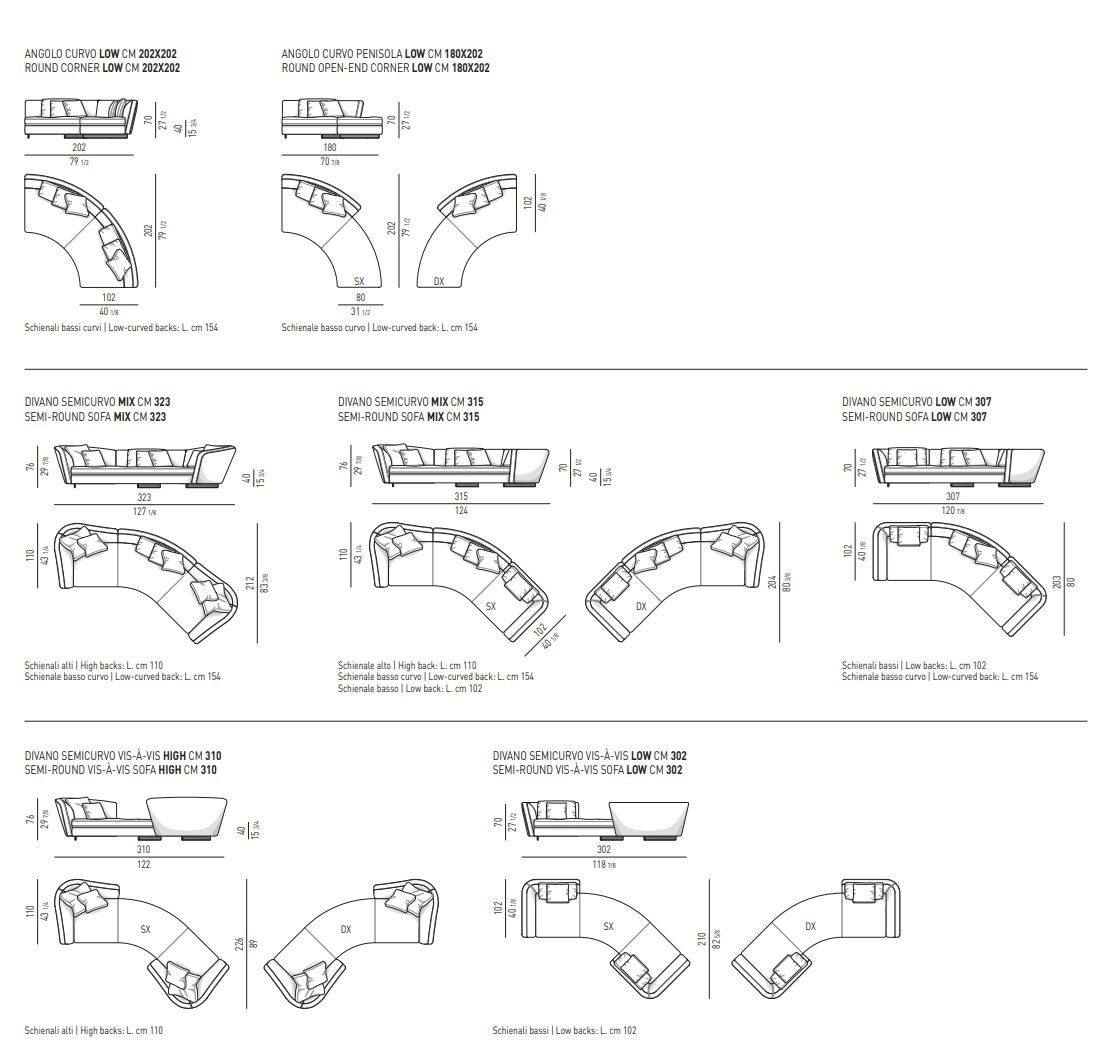 Ткань диван Minotti SEYMOUR ARCH-00040433 - Вид №17